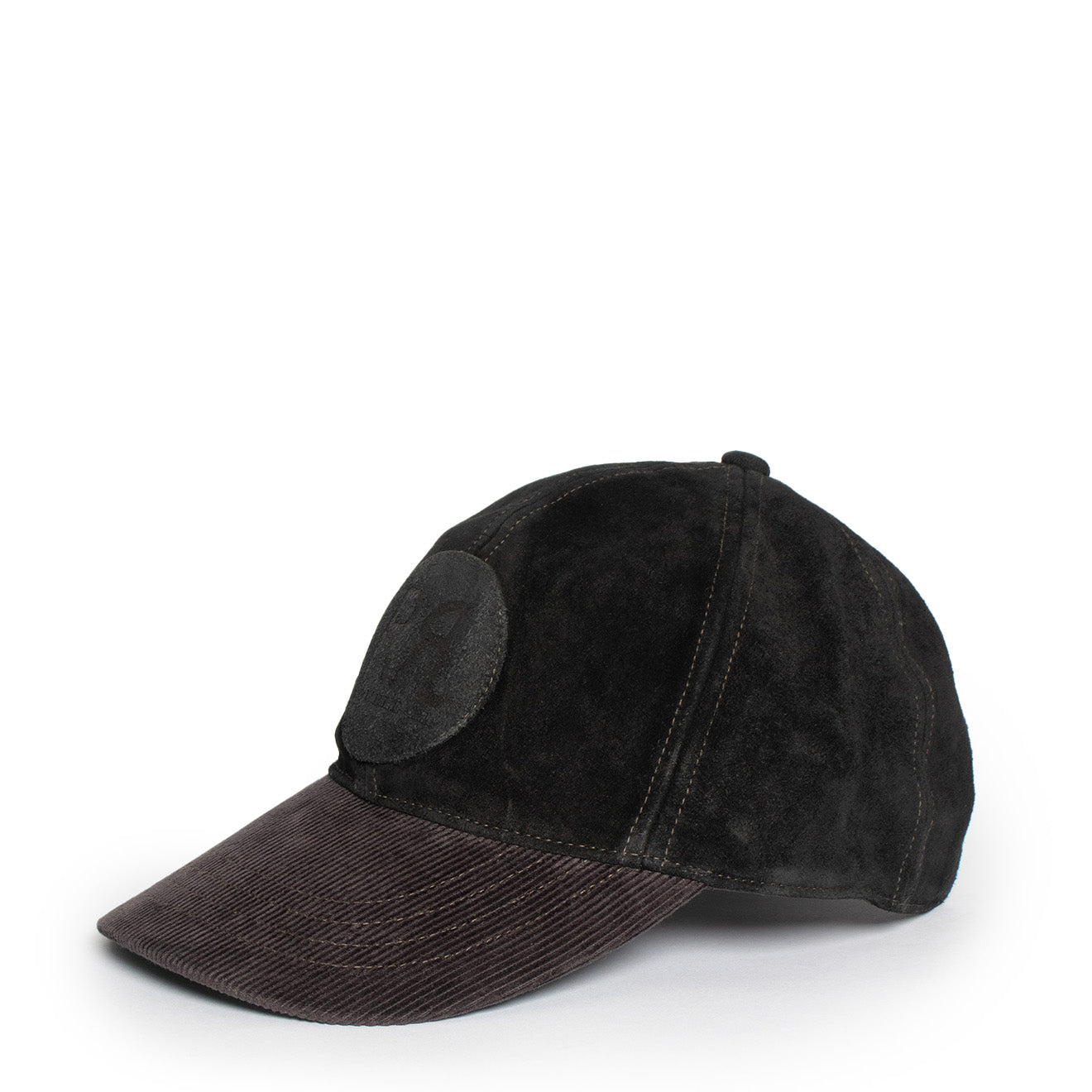 Suede baseball cap black online