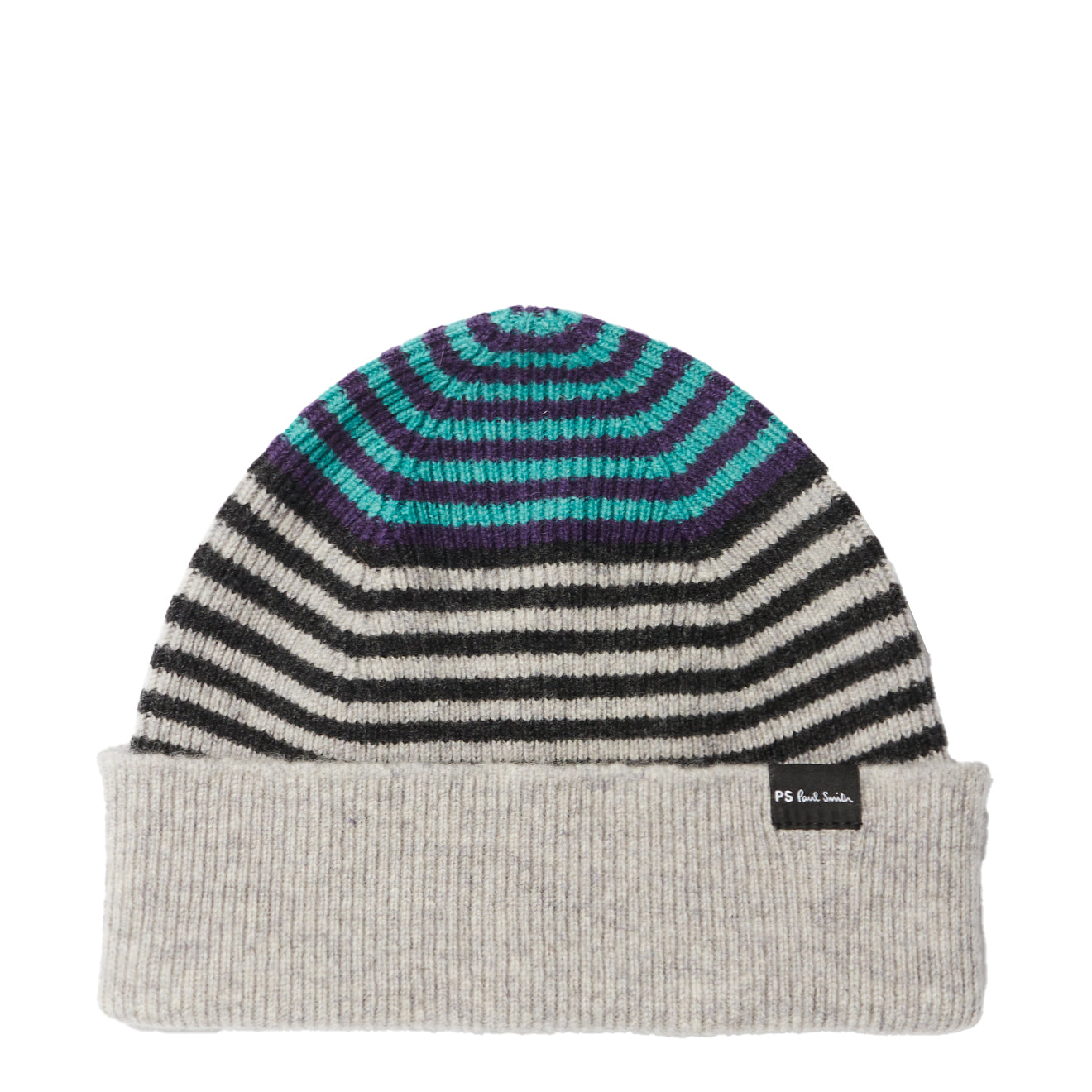 Paul Smith Beanie PS Alfie Stripe Petrol Green