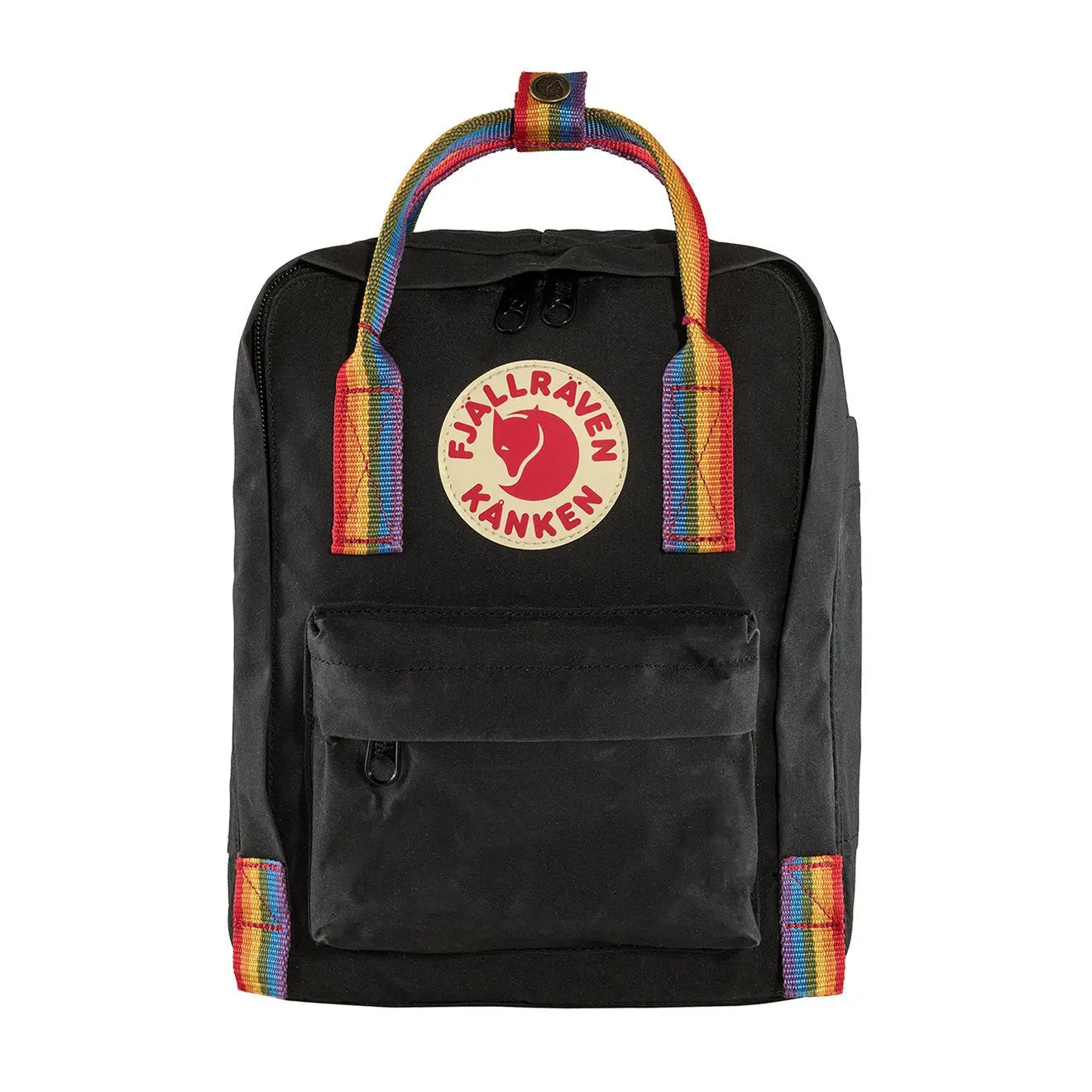 Fjallraven Kanken Rainbow Mini Black Rainbow Pattern Menswear Yards Store