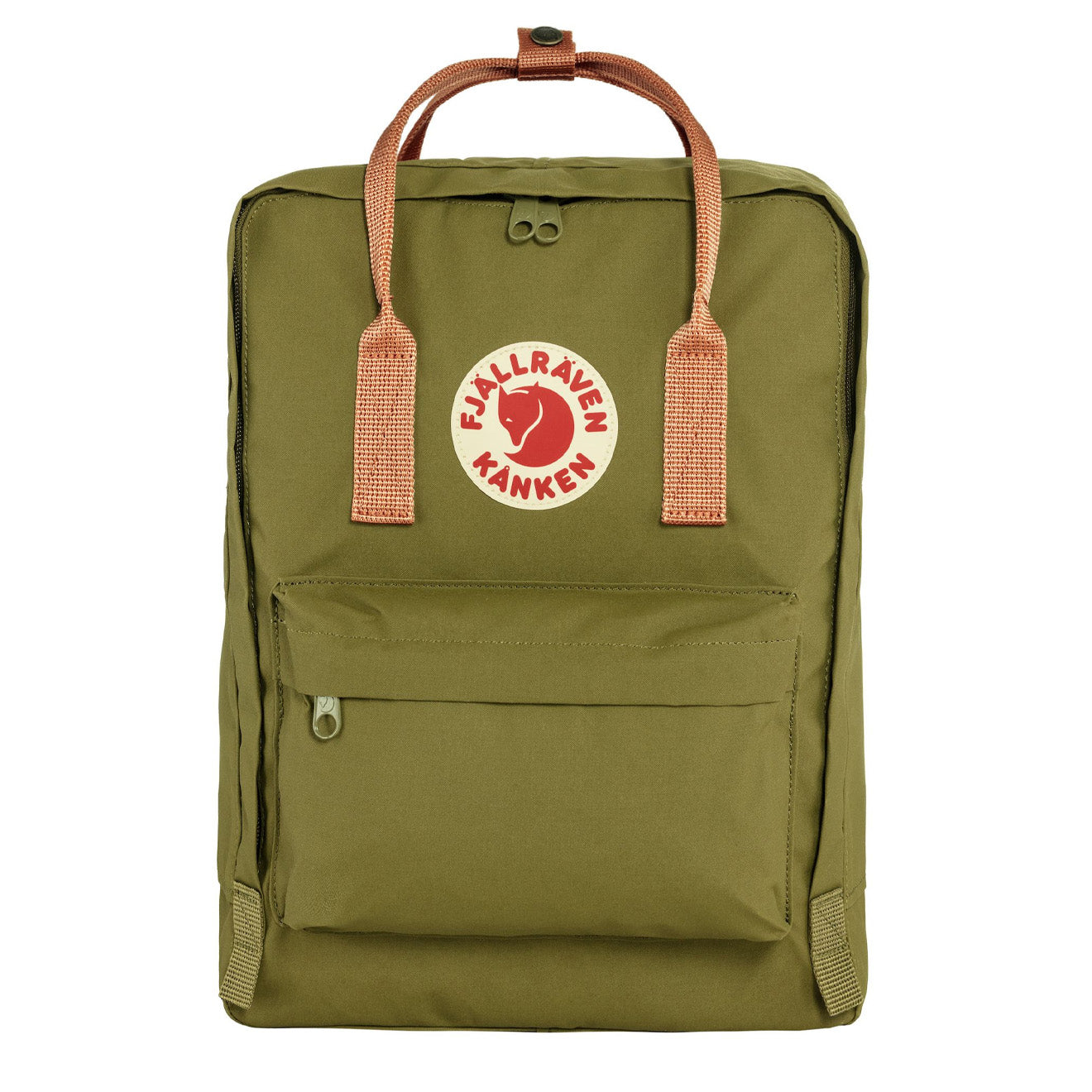 Fjallraven Kanken Classic Backpack Foliage Green Peach Sand