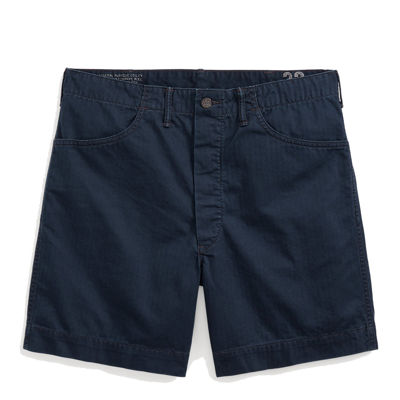 RRL by Ralph Lauren Herringbone Twill Field Short Navy | Yards Store