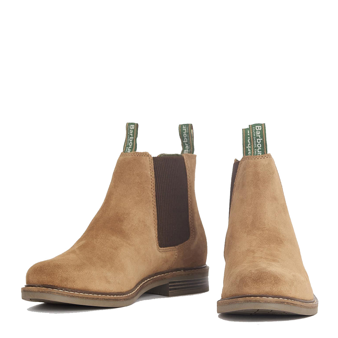 Barbour Farsley Chelsea Boot Fawn Suede Menswear Yards Store