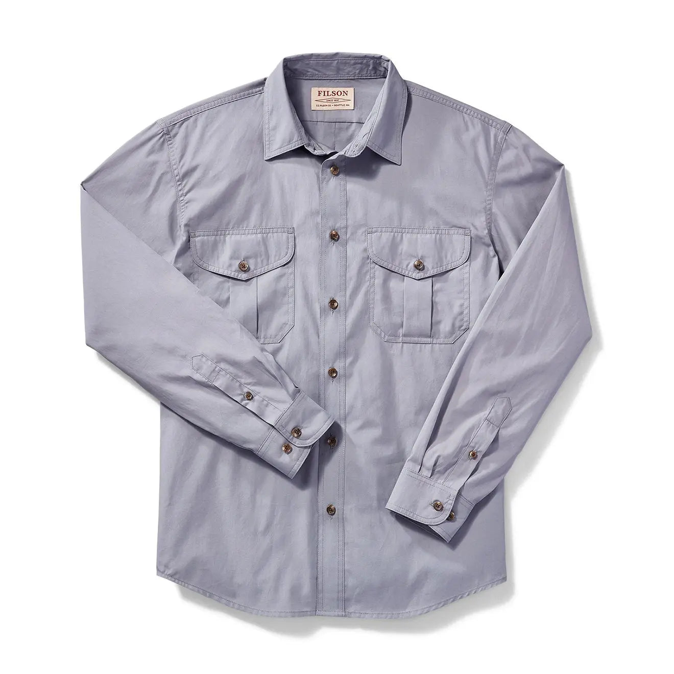 Filson Feather Cloth Shirt Smoke Blue | Yards Store Menswear