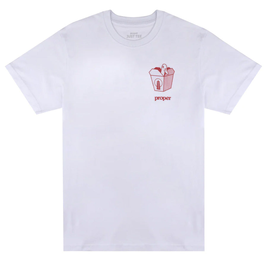 Proper Chinese T-Shirt - White | Yards Store Menswear