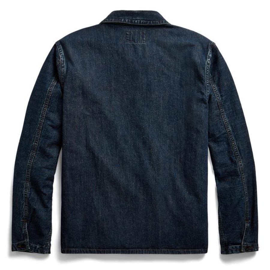 RRL by Ralph Lauren Indigo Denim Work Jacket Mayhews Wash - Yards