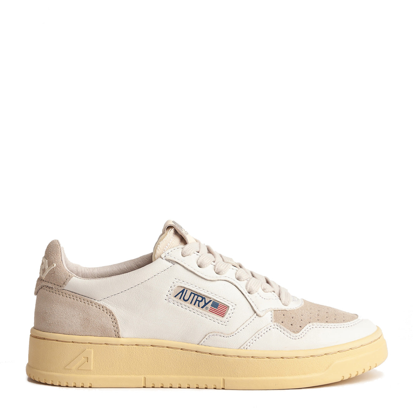 Autry Medalist Low Trainers White / Sand | Yards Store Menswear