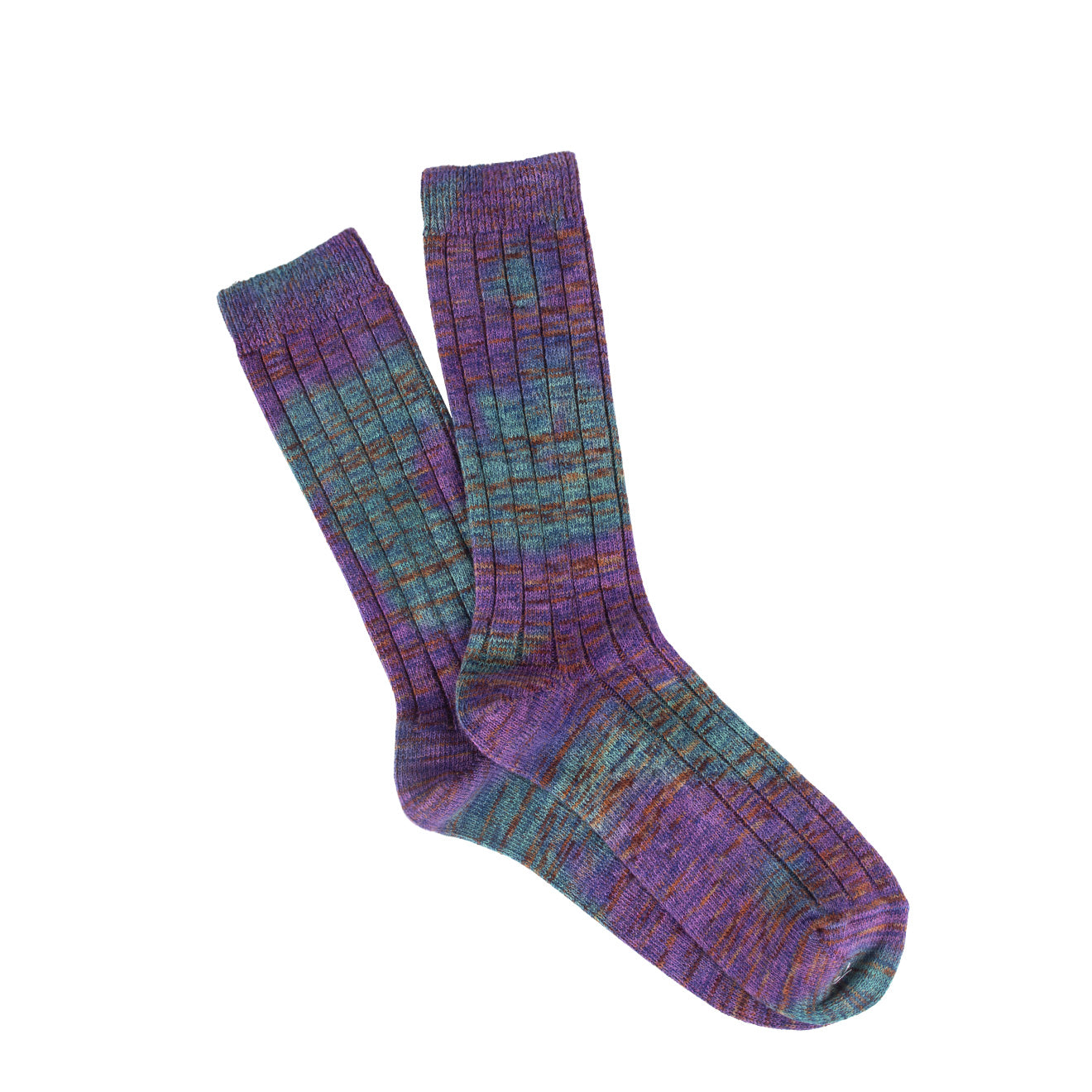 Anonymous Ism Mix Tie Dye Crew Socks Purple | Yards Store Menswear