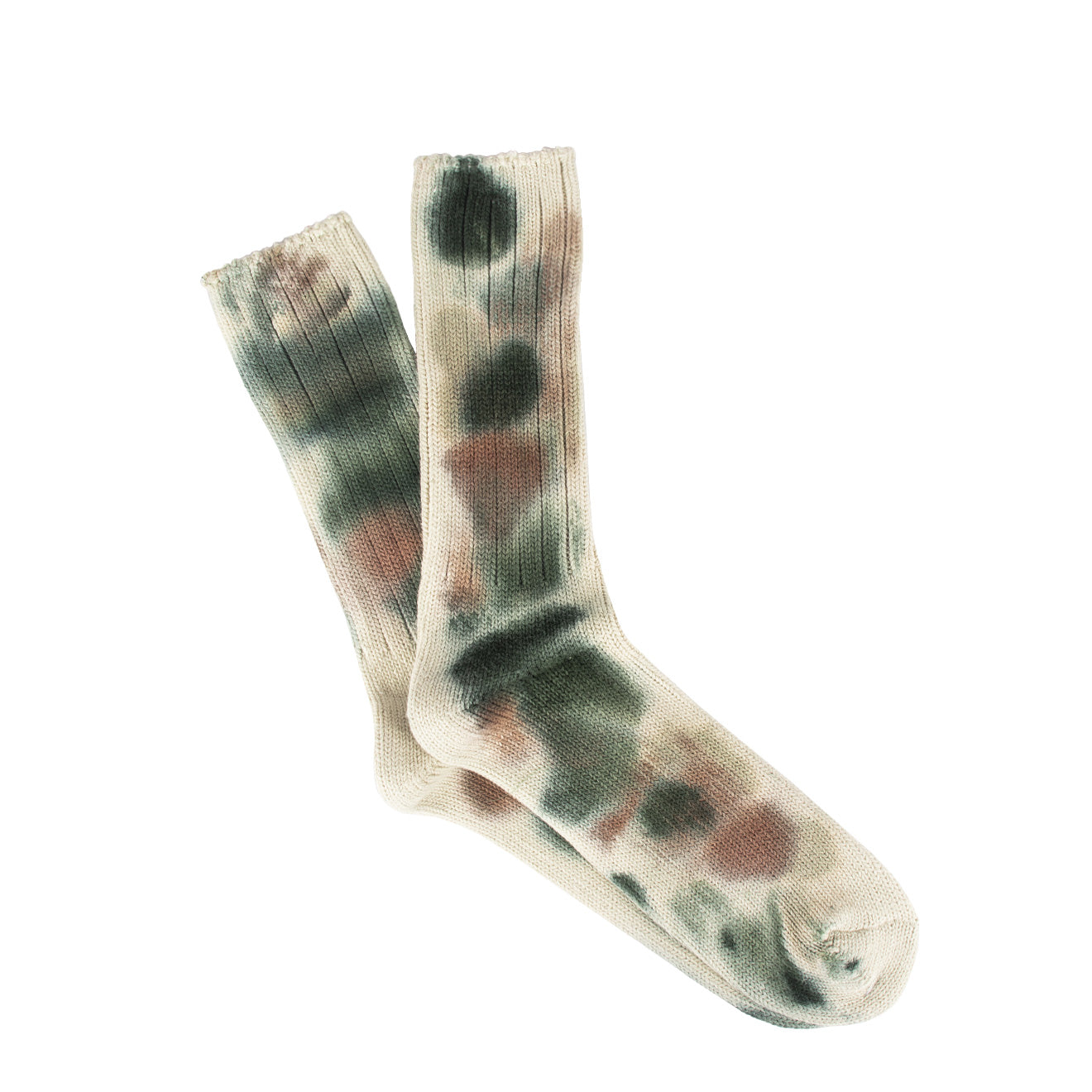 Anonymous Ism Scatter Dye Crew Socks Khaki Melange | Yards Store