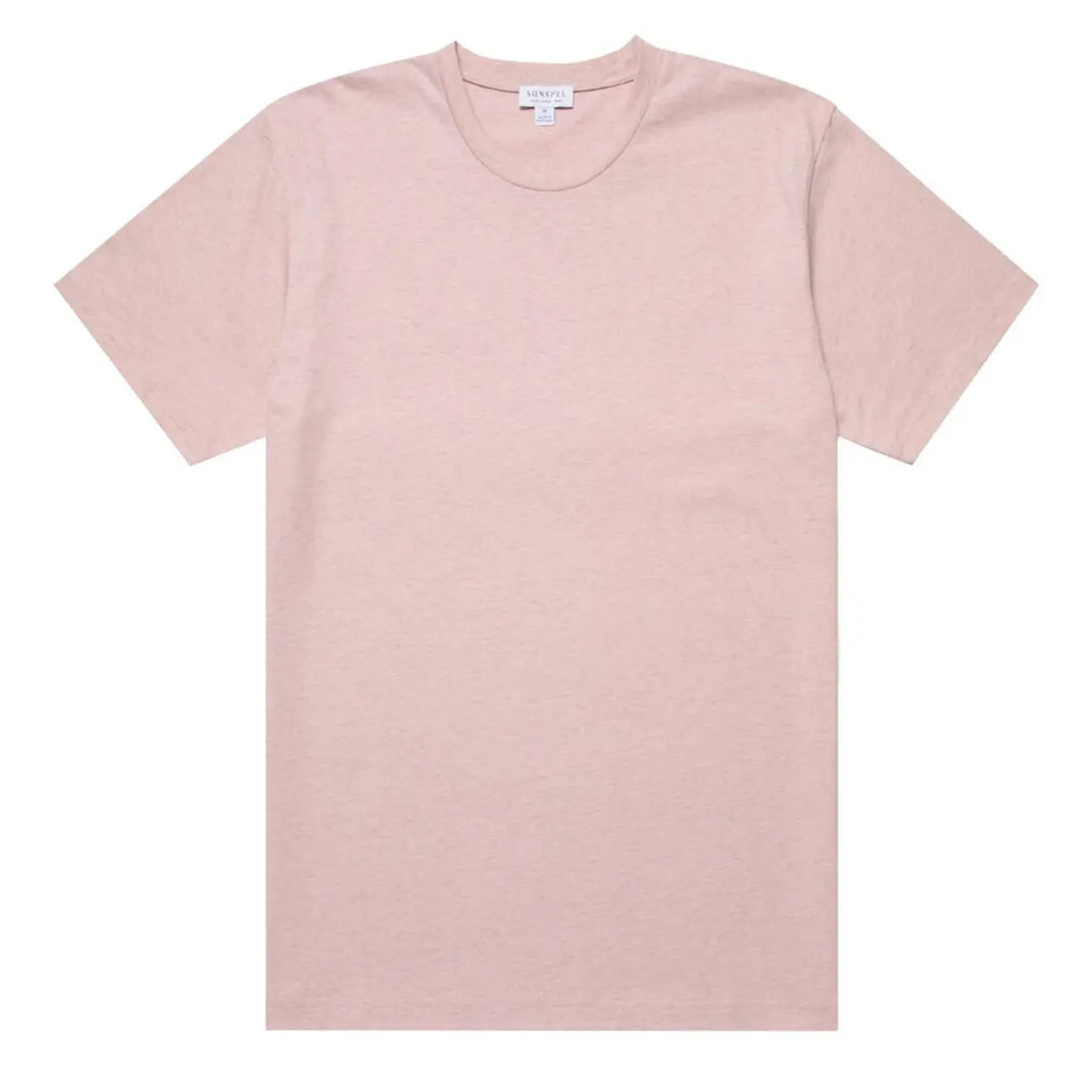 Sunspel Riviera T-Shirt Shell Pink Melange | Yards Store Menswear