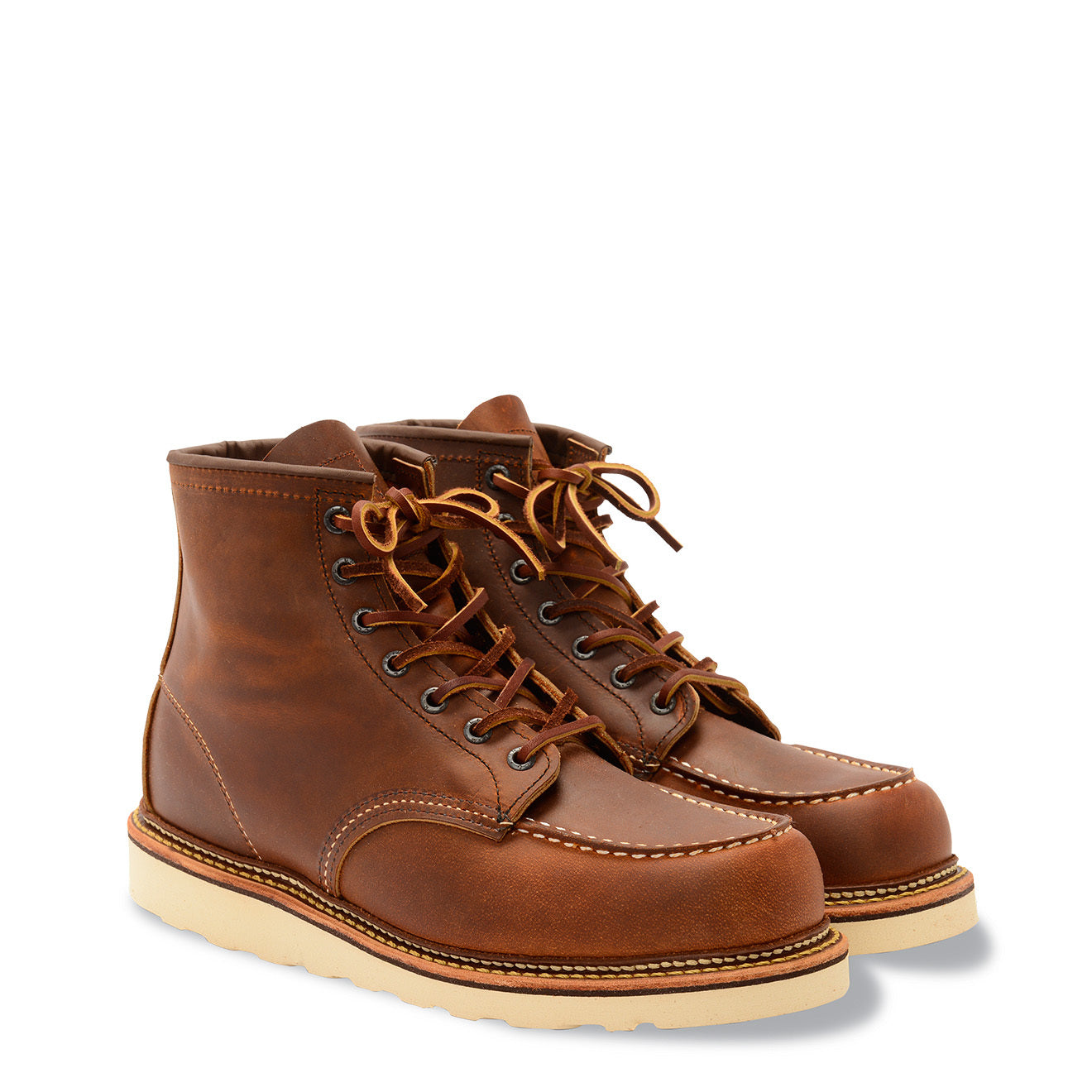 Red Wing Classic 6 Inch Moc Toe Boots Copper Rough and Tough | Yards ...