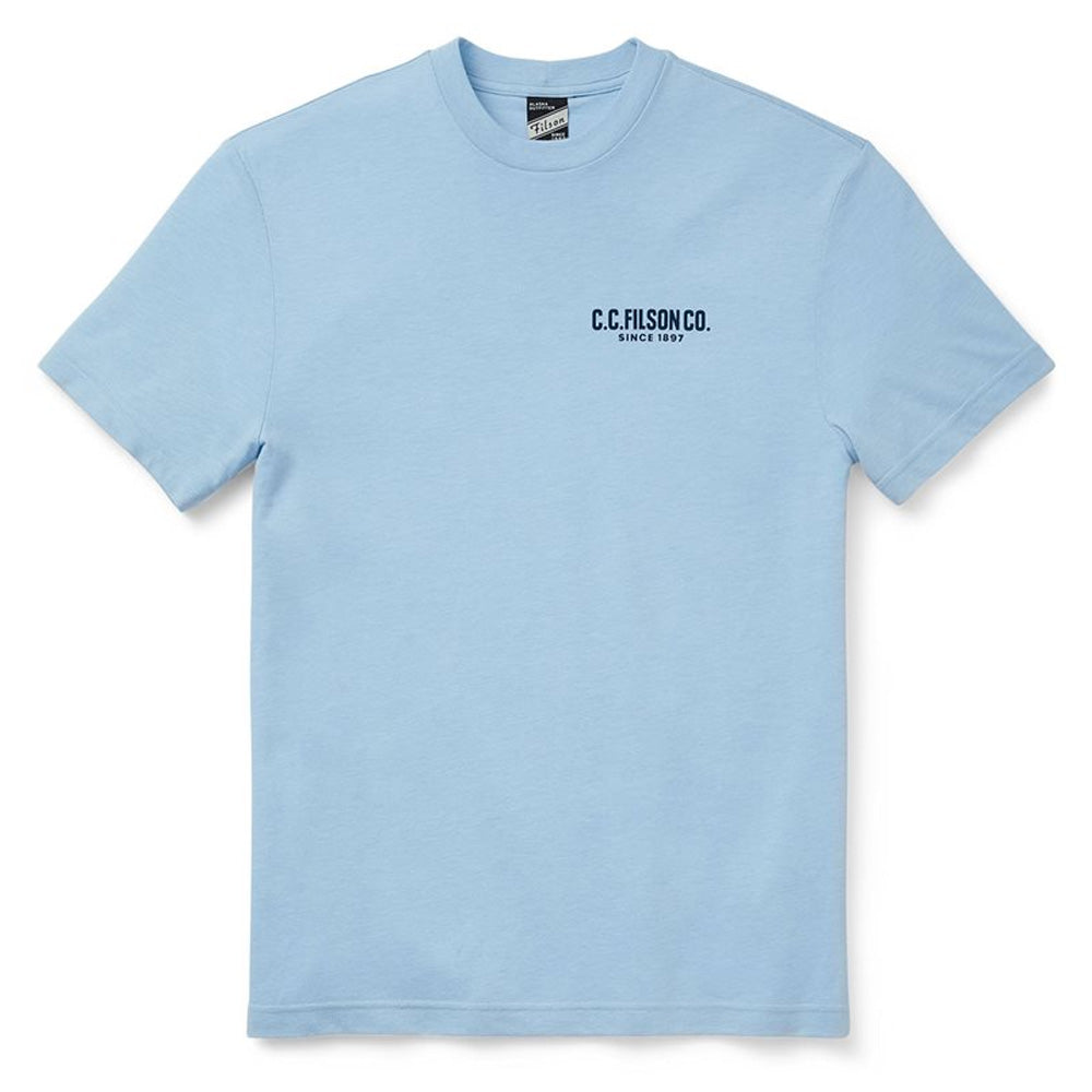 Filson Buckshot T-Shirt Light Blue Heather | Yards Store Menswear